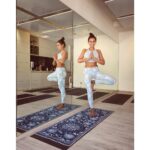 Lisa Ray Instagram - I don’t often emphasize my twenty year long yoga practise, perhaps because it’s so deeply embedded in my life. But without it, I would not have the resilience and stability of body, mind and spirit to relax and trust that everything happens for a reason, whatever is happening serves me, and to be open to guidance from Grace. Image taken @yogauphk wearing @satva_india