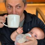 Lisa Ray Instagram - Saturday’s are for Papa. Starbucks - Discovery Bay North Plaza