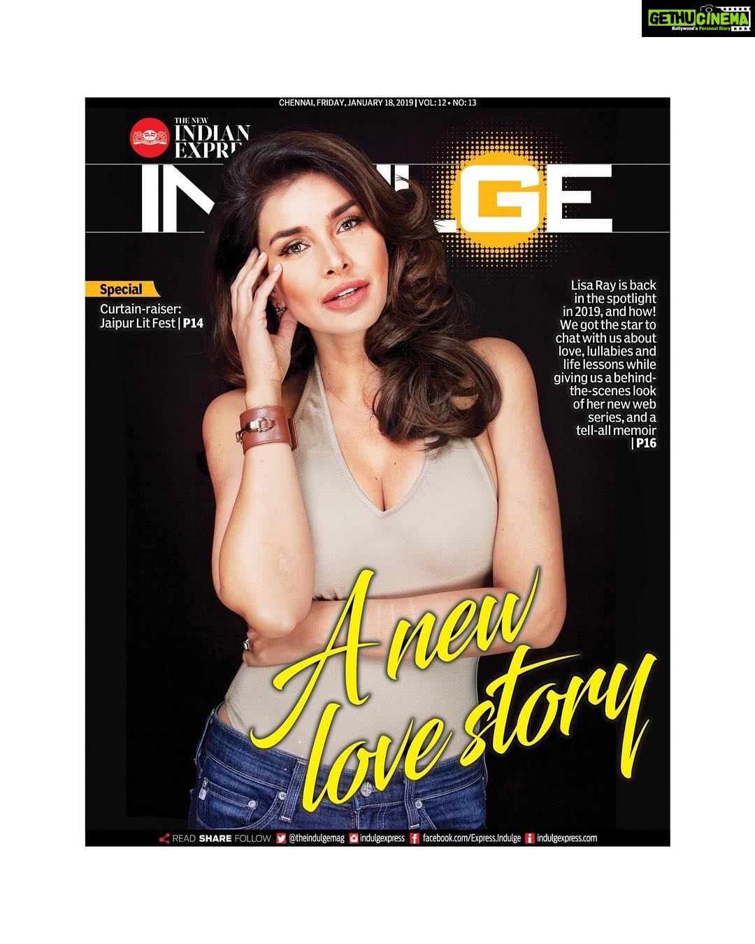 Lisa Ray Instagram - Thank you @indulgexpress for allowing me to share a new sort of love story, the enduring love affair between myself and life. Link to online interview in bio or pick up a copy today. It’s a great interview and I’d be honoured if you took the time to read. #ClosetotheBone @harpercollinsin @primevideoin @4moreshotspls