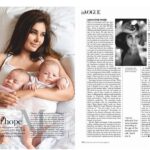 Lisa Ray Instagram – From my latest article in @vogueindia : 
Mommy. I am a mommy. Not just that. I am an awkward, hot-mess mommy parenting in the age of the anxious mom cult. And I love it….On one of my more challenging mornings, with both my babies’ cries ringing through the apartment like jackhammers, my friend and recent admit to the mom club, Leonie, sent me a message:
1. Everyone will have an opinion on what to do but what is paramount is instinct. You are their mother and use that as your guide
2. Soufflé doesn’t need a perfect mother. They need a happy mum. …………………………………………………………………………………………………………………………………………..
Thank you @vogueindia @harpercollinsin #ClosetotheBone