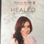 Lisa Ray Instagram - So I am compelled to come out of my self-imposed retreat from tech to post a heartfelt thank you to @m_koirala for courageously and candidly sharing your healing story. The authenticity quotient in your book makes this a valuable read for everyone - whether you have been affected by cancer or not. I can’t help but notice parallels in our journeys as well. In case you catch a glimpse of my pjs at the bottom of the frame...that’s the sign of an uninterrupted reading session. I mean, I can’t even pull on my jeans until I finish the book. So relatable. So real. So uplifting. So difficult. So heart breaking. Bravo. Much love to you and I’m awaiting our next meeting. Your learning culled from your ovarian cancer experience will heal others. I’m sure of this. @penguinindia