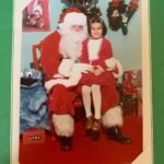 Lisa Ray Instagram - This visit with Santa my greatest of joys | We talked about Christmas and all kinds of toys | He knew I was coming and as you can see | This photo brings greetings from Santa and me | #70sXmas #didnotpullthebeard #didnotcry