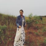 Lisa Ray Instagram - Our spiritual intelligence searches for wholeness, coherence and attunement to the universe - @lama_tsultrim_allione #Goa #chasingthelight wearing @kharakapas dress picked up @theprojectcafegoa and @pausefashion.in distressed jacket Assagao, Goa, India
