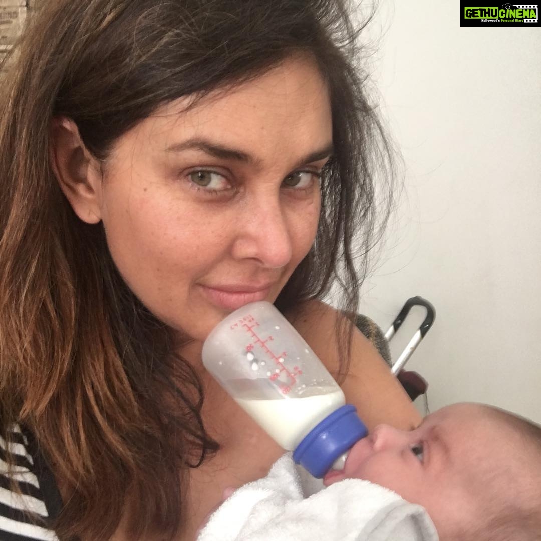 Lisa Ray Instagram - Juuuuust in case I’ve been giving off the impression that parenthood is all butterflies and cherubic, sweet smelling, chirping mini-mes, here’s a picture of me perfecting my hands-free chin bottle feed a few months ago in #Tbilisi so I can FaceTime my husband, check the currency in my wallet, take a selfie and type an entire chapter of my book without neglecting my child. I know, I forgot about combing my hair. I’m saving up for family therapy now. 😜 #parenthood #futureisfemalebaby #mysouffle #gottalaugh #letsgetreal #lovemygirls #multitaskingmom Tbilisi, Georgia