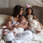Lisa Ray Instagram - When my #Aye and @preetasukhtankar come to visit all sorts of happy bedlam ensues. My niece Ayesha was my first focused exposure to kids. And now with #Sufi and #Soleil our tribe has grown. I hope we can regularly take photos like these to cherish as they all grow into the joy and mystery of life. Image @aligphoto Makeup @jomakeupartist Unicorn headband courtesy @sandrabakker3