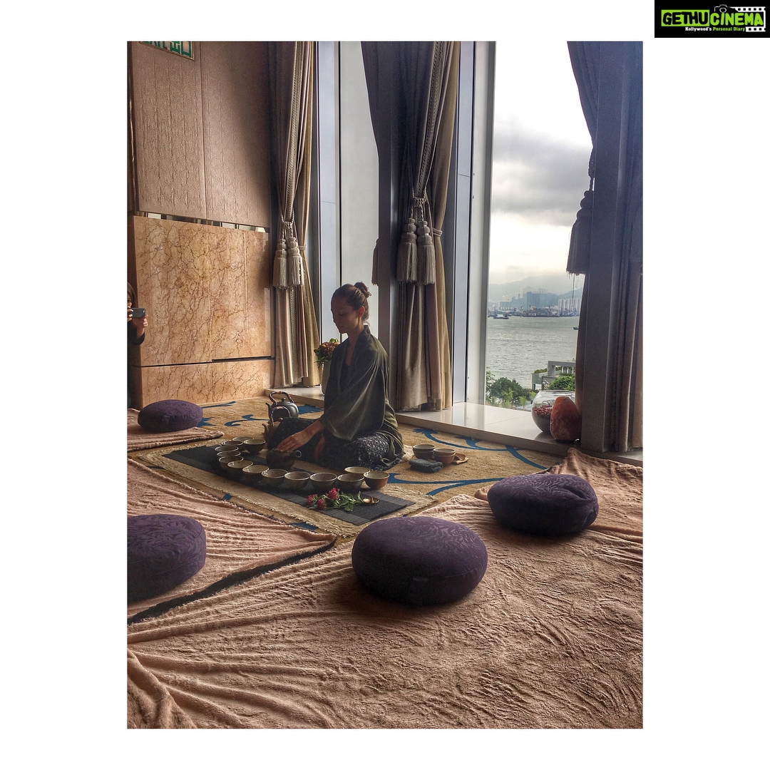 Lisa Ray Instagram - A celebration of stillness in the middle of #HongKong. Experienced my first tea ceremony conducted with grace by @allmattersofspirit @fshongkong followed by an afternoon at the Spa ππ My girl @natasha.moor knows my heart. She surprised me with the perfect experience bridging the sacred and mundane and revelling in both ππΌ Thank you @spiralspaces for manifesting this communion with ease and simplicity