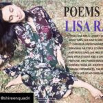 Lisa Ray Instagram – Repost from @shireenquadri using @RepostRegramApp – Here’s our first cover of 2018 with Canadian actress and social activist Lisa Ray. She has been writing poetry for quite some time. To read some of her excellent and exclusive poems, visit thepunchmagazine.com
Diagnosed with a rare blood cancer in 2009, Ray chose to share her experiences in a blog called ‘The Yellow Diaries’ which led to her first book, a memoir, commissioned by HarperCollins, which will be published this year. Her poetry explores themes derived from an identity-bending, nomadic experiences, the culmination of a life of no fixed address. .
.
.
.
.
.
.
.
.
.
.
.
.
.
#lisaray #exclusive #poemsbylisaray #actress #socialactivist #poetess #theyellowdiaries #memoir #bookgeek #bibliophile  #booklover #bookworm  #bookrecommendation #bookstagram #bookstagramindia #writersofinstagram #igreaders #igworldclub #tbt  #poetrylovers #poetryperformance #poetryslam #poetryreading #readersofinstagram #bookphotography #photooftheday #thepunchmagazine