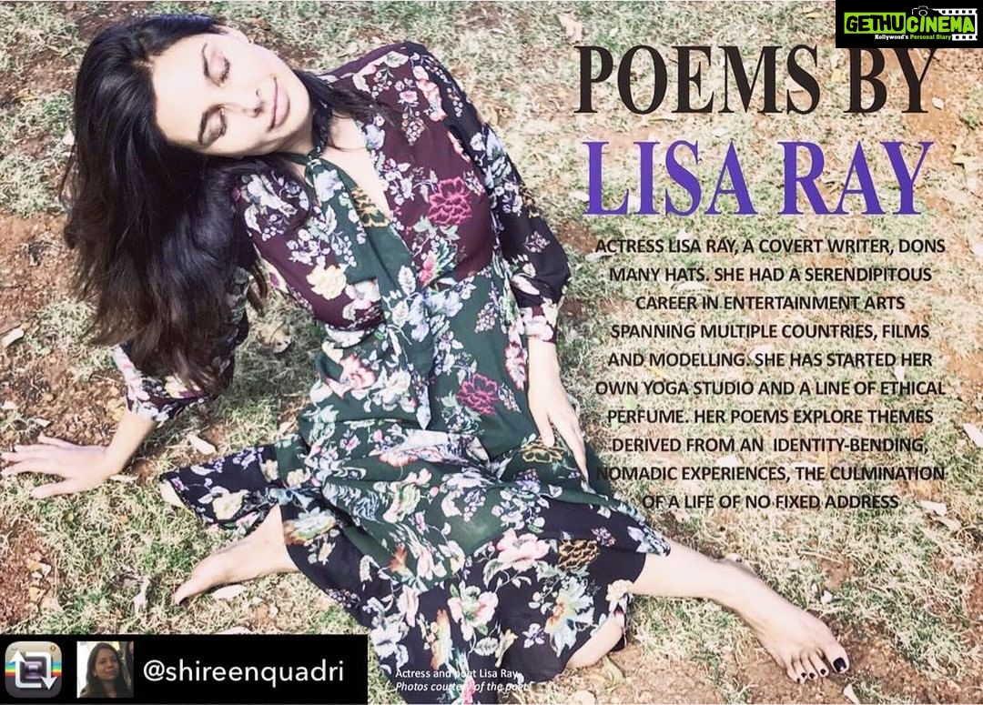 Lisa Ray Instagram - Repost from @shireenquadri using @RepostRegramApp - Here’s our first cover of 2018 with Canadian actress and social activist Lisa Ray. She has been writing poetry for quite some time. To read some of her excellent and exclusive poems, visit thepunchmagazine.com Diagnosed with a rare blood cancer in 2009, Ray chose to share her experiences in a blog called ‘The Yellow Diaries’ which led to her first book, a memoir, commissioned by HarperCollins, which will be published this year. Her poetry explores themes derived from an identity-bending, nomadic experiences, the culmination of a life of no fixed address. . . . . . . . . . . . . . . #lisaray #exclusive #poemsbylisaray #actress #socialactivist #poetess #theyellowdiaries #memoir #bookgeek #bibliophile #booklover #bookworm #bookrecommendation #bookstagram #bookstagramindia #writersofinstagram #igreaders #igworldclub #tbt #poetrylovers #poetryperformance #poetryslam #poetryreading #readersofinstagram #bookphotography #photooftheday #thepunchmagazine