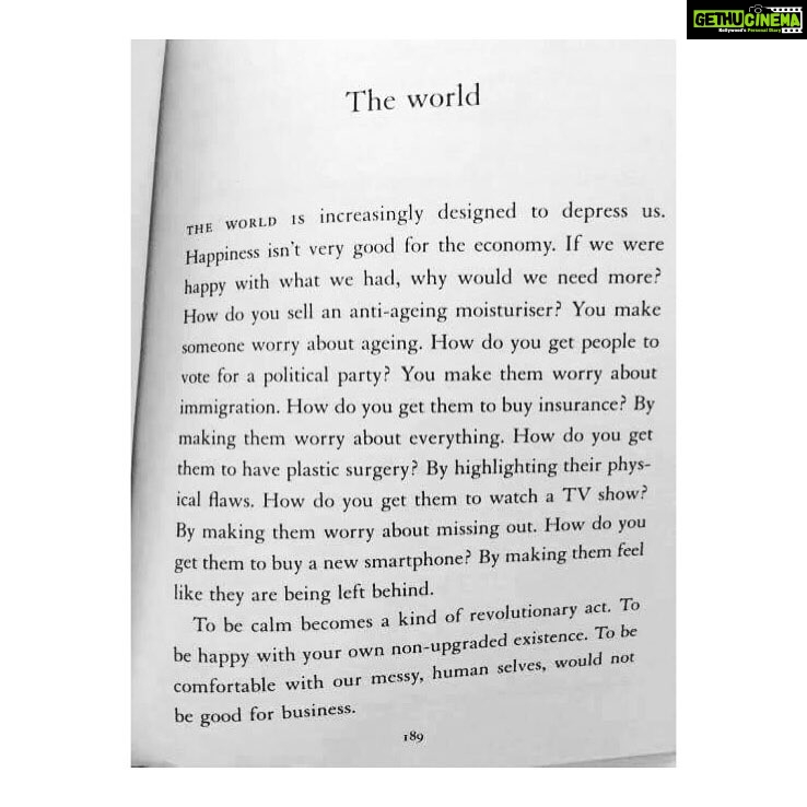 Lisa Ray Instagram - Wake up and recognise the forces at work around you. Do you really need to buy one more beauty cream? Sweat shop produced, fast fashion? We don't need more THINGS! We need to love the things we already have, as well as the planet. In fact we need to practise a 'deeper materialism' as @michaelstoneteaching elaborated beautifully in his TEDTalk; we need to love our bodies, things and the world around us with such devotion and attention that we don't perceive them as flawed or disposable. It's an antidote to buying into a culture which really only wants you to buy. 'To be calm is a revolutionary act' It's time to practise radical clarity and love our humanness. You are perfect. Your uniqueness is your strength and your gift. Tune out the world to tune in to real beauty and truth. I'm frustrated and sad when I see young girls in particular, hypnotised by blatant marketing and the untruths society spreads. Don't let the world steal your life. But I'm also a hope addict. Awareness is spreading faster than before. Live your truth or die a lie. It's that simple.