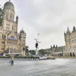 Lisa Ray Instagram – Still filming. #Mumbai still impressive in the early morning before the crowds descend. Chhatrapati Shivaji Terminus