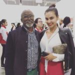 Lisa Ray Instagram - Look who I found @artbasel #HongKong2017 My old friend @bosekrish co-founder of @kochibiennale