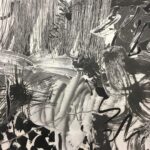 Lisa Ray Instagram - #wujianan @chambersfineartgallery brush strokes are not just audacious and harmonious, but they are formed by the artist layering cut outs of each of his brush strokes onto canvas. Brilliant work. #500Brushstrokes #papercut @artbasel #HongKong2017 Art Basel HK Collectors Lounge