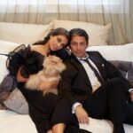 Lisa Ray Instagram - Time for #FlashbackFriday to this cozy portrait with hubby and #Coco taken by one of my favs @colstonjulian for #PeopleMagIndia Wearing my beloved @wendellrodricks #PortraitsofLove #PortraitsofTime #Rado #coupledom