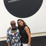 Lisa Ray Instagram - Making #time for art in #India My dear old friend, visionary artist and co-founder of @kochibiennale @bosekrish and I did a little performance art by switching glasses to challenge your eyes, and our pupils 😜 #portraitsoftime #Rado #forminginthepupilofaneye #curatedbySudarshanShetty wearing @rashmivarma aspinwall house(kochi-muziris biennale)