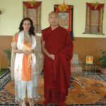 Lisa Ray Instagram – Eight years ago I was fortunate to have an audience with The Karmapa while on a long, seeking, spiritual Odyssey.
In the midst of an endless stream of questions, he took a pure white Mala from one of his attending Rinpoches and handed it to me, I suspect, to shut me up.
It worked.
He shut me up in order to wake me up.