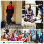 Lisa Ray Instagram - Behind the scenes latergram of filming for the movie #Veerappan repost @loveleen_ramchandani #MakeupbyLoveleen #HairbyLoveleen #Veerappan #Mumbai