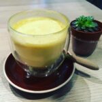 Lisa Ray Instagram - Getting a dose of Golden anti-inflammatory goodness #TurmericLatte at #grassrootspantryhk A latte with no milk and no coffee? Say yes to creamy, healthy and Golden. My new fav morning drink. @official.greeniche #PassionforLife Grassroots Pantry