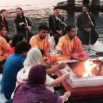 Lisa Ray Instagram - Received this image of Shivratri Aarti by the Ganga taken by a close friend during the #InternationalYogaFestival Making a promise to myself to be there personally next year.