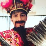 Lisa Ray Instagram – In case y’all think I’m the crazy creative in the family, I present my very respectable husband @jdehni…all costumed up as one of your garden variety Chinese Emperors of course…
I’m joining him in Hong Kong soon…
Happy Halloween in advance!