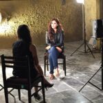Lisa Ray Instagram - More intensity! In the hot seat for #NDTV Interview to come soon...