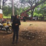 Lisa Ray Instagram - Cranes, bikes and the occasional leopard Back on the set of #IshqForever Shooting in Borivili National Park is nostalgic for me... #Setlife #Mumbai #IshqForever