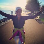 Lisa Ray Instagram – Training for the #AngkorWar Marathon taking place this December 6th every chance I get…
#LakeGeneva #Evian Lake Geneva