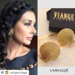 Lisa Ray Instagram - #Repost @viangevintage with @repostapp. ・・・ Gorgeousness personified! Lisa Ray looks ethereal in our vintage YSL shell earrings for a Rado event! Love love ❤️❤️ @lisaraniray #viange #vintage #lisaray #ysl #shells #studs #goldtoned #bollywood #instapic #earrings #statement #instadaily #jewels #fashionista #style #chic #retro #goldtoned #Instafashion #stylediaries #mumbai #luxury #yvessaintlaurent #ootd #hearts #fashion #classic #heart #love