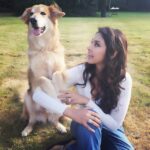 Lisa Ray Instagram – Me and Georgie.
One of my co-stars for today.
#setlife #London #filmlife London, United Kingdom