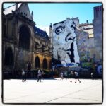 Lisa Ray Instagram - Hmmm... Spot the #Dali. #Paris #Beauborg