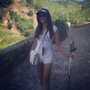 Lisa Ray Instagram - Good wine makes me do and wear the damnedest of things #RhoneValley #France #WineHunt Tain L'Hermitage, France