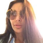 Lisa Ray Instagram - Back to #Paris means I'm breaking out the Miu Miu glasses again. Now to meet my love for a few days of togetherness. It's a no makeup zone. When you work in front of the camera as long as I have, it's important to go bare faced in between shoots as often as possible. Proud of my perfect imperfections. Letting my freckles out to play.