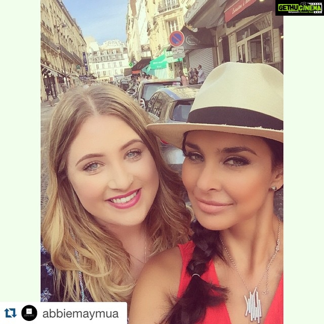 Lisa Ray Instagram - #Repost @abbiemaymua with @repostapp. ・・・ Lovely working with the beautiful and extremely talented @lisaraniray. Lisa is the most inspiring woman I have ever had the pleasure of working with, she is full of adventure, laughter and love. You inspire me to be the best I can be and to live life the the fullest and to travel the world. Thank you so much for making this week in France so lovely and I'm looking forward to working with you again soon! ❤️❤️ #France #makeupartist #mua #makeup #insightmoments #insightvacations #beauty #lisaraniray #blog #blogger #bloggers #travel #travelista #paris