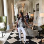 Lisa Ray Instagram - Color coordinating at the #TrianonPalace Hotel in Versailles. It's a #WaldorfAstoria property, absolutely lush and a beautiful basecamp from which to visit the Palace of Versailles. #France #insightmoments