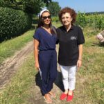 Lisa Ray Instagram - With Anne, the very welcoming manager of #ChateaudeMiniere, who popped open a special wine made from the vineyard's hundred year old vines. #LoireValley #insightmoments #France #wine #terroir