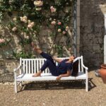 Lisa Ray Instagram - Kicking up my heels in the #LoireValley on a picture perfect day. You decide if this was taken before or after the wine tasting. #ChateaudeMiniere #LoireValley #France #insightmoments