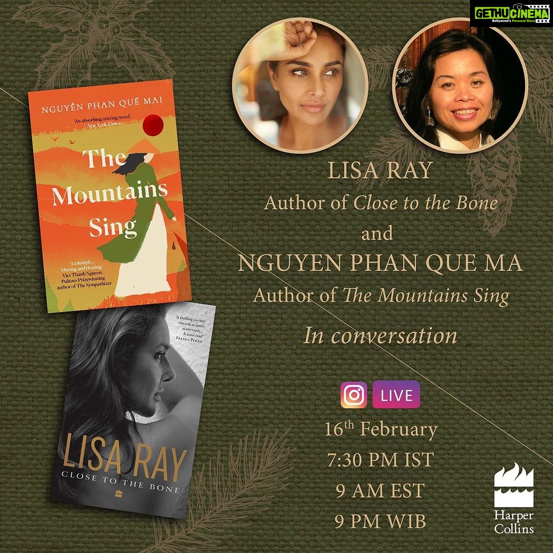 Lisa Ray Instagram - UPDATE:APOLOGIES EVERYONE WILL BE LIVE IN A FEE MINUTES I’m so excited for this live conversation tomorrow. Keep your questions ready, as I host my first insta-live chat with @nguyenphanquemai_ the author of #themountainsing a luminous epic on Vietnam, refracted through one family’s history. This beautiful book is releasing in India with my publisher @harpercollinsin See you tomorrow.