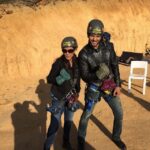 Lisa Ray Instagram – What a rush!
Conquered by fear of heights on the set of #IshqForever by taking on Africa’s longest zip line adventure with @SAForestAdv
Here @krish9a demos the correct #Triumph stance!
#Capetown #SilvermistVineyards #SAForestAdventures #IshqForever