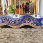 Lisa Ray Instagram - A seat for #StrongWomen, don't miss this mosaic encrusted dedication while browsing in the #Watershed at the Waterfront. #Capetown #SouthAfrica