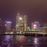 Lisa Ray Instagram - #HongKong night neon and sparkles. Addicted to this skyline, especially seen from the water.