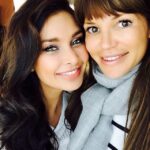 Lisa Ray Instagram – Here’s a keeper! Photo op with the talented, gorgeous and sensitive @annanenoiu who does my hair/makeup with panache and whose presence adds so much more to the set. Always love connecting…come to Mumbai Anna! #Greeniche #setlife #Toronto #health #wellness #travel