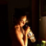 Lisa Ray Instagram - Things so good they just don't make sense part deux: gargling from a #GreyGoose bottle. With #Water bien sur! #Latergram #Goa #unseriousyourself
