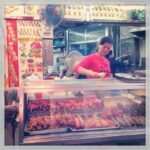 Lisa Ray Instagram - As Anthony Bourdain would say: 'Meat on a stick- what's not to love?' #HK