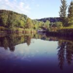 Lisa Ray Instagram – This soothing view is 5 minutes from my home in downtown Toronto. #EvergreenBrickworks