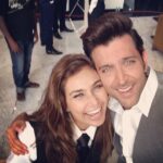 Lisa Ray Instagram – And…Smile. Life is grand. Every moment you have a choice. Try choosing gratitude. And Joy. Joy tickles. Esp. with fab @iHrithik