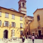 Lisa Ray Instagram - Cloudless Sunday in #Lucca and...another enchanting, medieval Piazza. #Lucca #InsightItaly