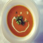 Lisa Ray Instagram - Butternut squash and tomato soup, spiced with turmeric and cayenne. You can't imagine how happy this makes me...but you can see it