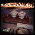 Lisa Ray Instagram - Graceful symmetry of the east experienced in Toronto, fireside @ShangriLaTO.