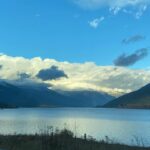 Lisa Ray Instagram - A conflagration of clouds. A bonfire of vanities spotted somewhere over the Selkirk Mountains. @nelsonkootenaylake