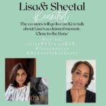 Lisa Ray Instagram - Really looking forward to this one: Both a reunion with a beloved co-star and now writer and a chance to deep dive into #ClosetotheBone @doubledayca Posted @withregram • @beneaththesheetz Looking forward to chatting with @lisaraniray, my friend, double co-star, and all around talented artist and mama this week. Join us as we delve into her memoir, ‘Close to the Bone.’ Available now! See y’all Friday. 📚❤️🤸🏽‍♀️#iglive #booktalk #memoir #actors #authors #supporteachother #womensupportingwomen #icantthinkstraight #theworldunseen @penguinrandomhouse