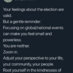 Lisa Ray Instagram - Posted @withregram • @cryptonaturalist Your feelings about the election are valid. But a gentle reminder: Focusing on global/national events can make you feel small and powerless. You are neither. Zoom in. Adjust your perspective to your life, your community, your people. Root yourself in the kindnesses of home. #election2020 #selfcare